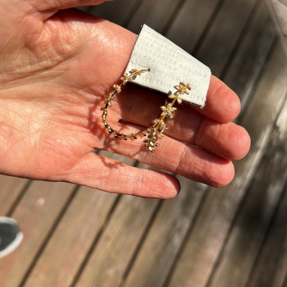 Gorgeous Anthropologie dainty hoops - Picture 2 of 8